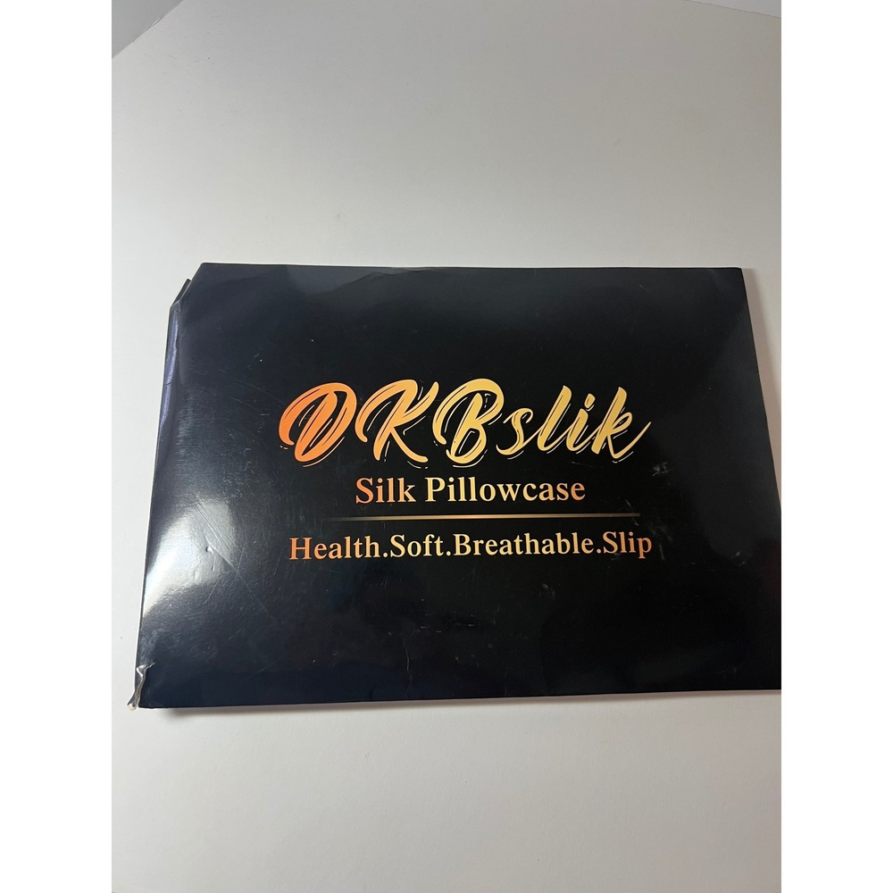 DKBSlik Mulberry Silk Pillowcase 2 Pack Zipper Closer NIP Space Gray